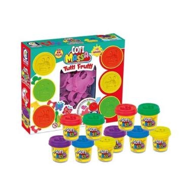 Imagem de Brinquedo Infantil Massinha de Modelar Kit Família  10 Potes de Coti M