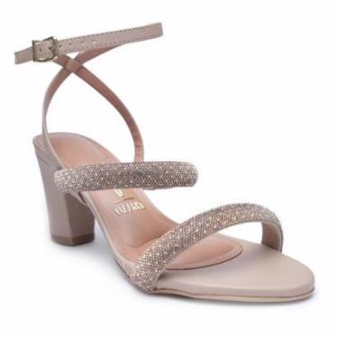 Imagem de Sandália Vizzano Pedraria Salto Médio Feminino-Feminino