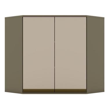 Imagem de Armário Aéreo Connect Canto Obliquo 2 Portas 83 cm Duna Cristal – Henn