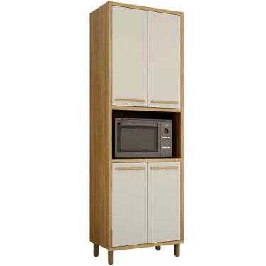 Imagem de Paneleiro Torino 4 Portas Valdemoveis Cor - Cinamomo Off White