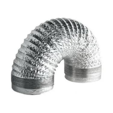 Imagem de 1 Metro Duto 125mm Flexível Aluminizado Tubo para Exaustor - Sicflux