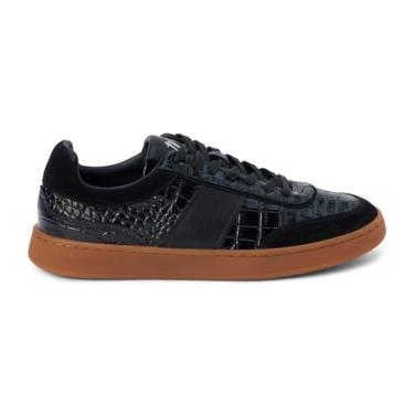 Imagem de Matisse Tênis feminino casual com cadarço Quincy Croc - Preto, Croc preto, 36