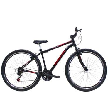Imagem de Bicicleta Aro 29 Saidx 21 Velocidades Aço Carbono Freio V-Brake Garfo Rígido Aro Aero (Vermelho)