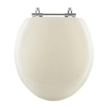 Imagem de Assento Sanitário Almofadado Clássica Bege Claro Para Vaso Celite
