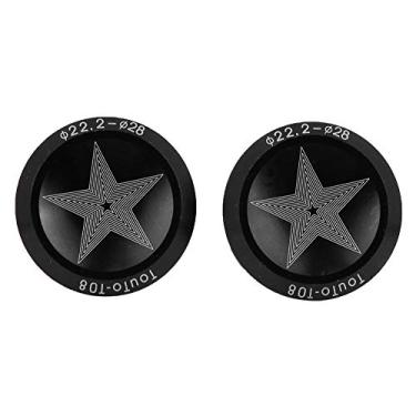 Imagem de ALUMÍNIO LIGA RODOVIÁRIA BICICLECLA HANDLEBAR GRIP BAR END PLUG ANTI-DESLIP DE ALTA QUALIDADE REUSÁVEL LEVE NÃO DESLIZADOR (Preto)