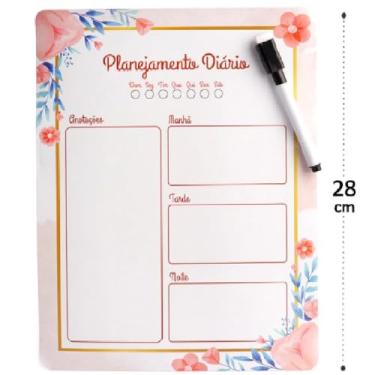 Imagem de Lousa Imã Planner Mensal Magnético com Caneta P/Geladeira(10)