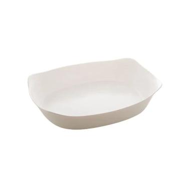 Imagem de Travessa De Vidro Opalino Carine White 34X25X7,5Cm 5870