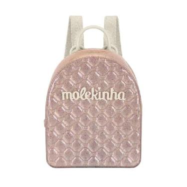 Imagem de Mochila Infantil Molekinha Passeio Gliter Pvc Lancamento