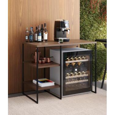 Imagem de Aparador Industrial p/ Cervejeira c/2 prateleiras 95x75x50cm - Conveni