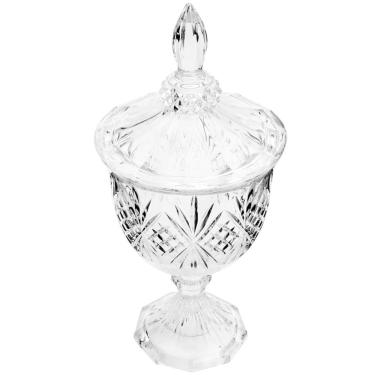 Imagem de 24 Potiches Cristal Pedestal e Tampa para Eventos Casamentos Bomboniere Dublin Lyor