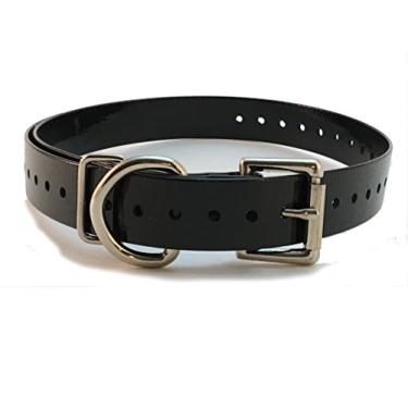 Imagem de Sparky Pet Co - Coleira preta de substituição de fivela de rolo impermeável de 1,9 cm de altura flexível - Compatível com Garmin, Delta, SportDOG, compatível com sistemas Petsafe