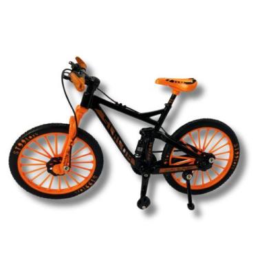 Imagem de Bicicleta Speed Mountain Bike De Metal Miniatura - PeD, Laranja