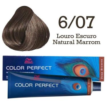 Imagem de Coloração Color Perfect 6/07 Louro Escuro Natural Marrom  Wella - Well