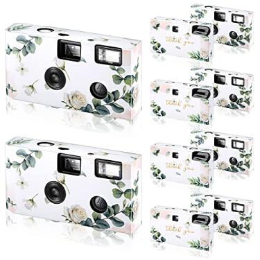 Imagem de Pacote com 6 câmeras descartáveis para casamento, flash, 35 mm, 27 exposições de filmes, 400 ISO, com flash, para concerto, viagem, aniversário, acampamento, festa, presente de verão, lua de mel