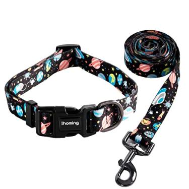 Imagem de Conjunto de coleira e coleira para cachorro Ihoming para uso diário ao ar livre, caminhada, corrida, treino, cães pequenos, médios e grandes.Ihoming L-Up to 85LBS 43237-2