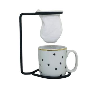 Imagem de Caneca Coador poá Gold