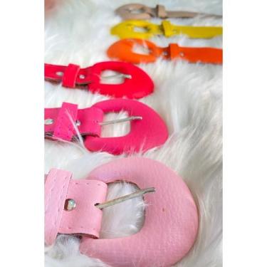 Imagem de Cinto fivela redonda feminino - Filó Modas, 3x111 cm, Preto