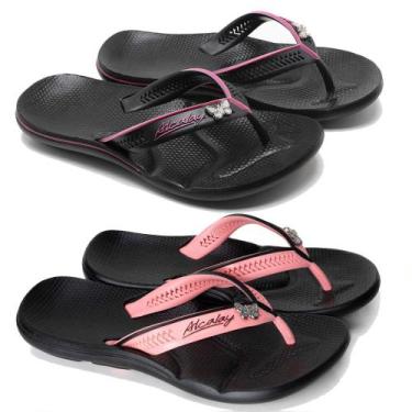 Imagem de sandália feminina chinelo de dedo anatômico ortopédico idosos - Alcala