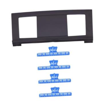 Imagem de Almencla Música do teclado Stand Stand Storage, compacto, teclado Score de Música Acessórios para Piano para Prática para Iniciantes, com Quatro Clipes Azuis
