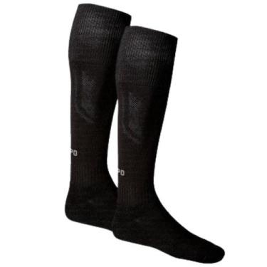 Imagem de Meião Lupo Futebol Infantil Criança Juvenil 1 Par Atoalhado , Preto, G