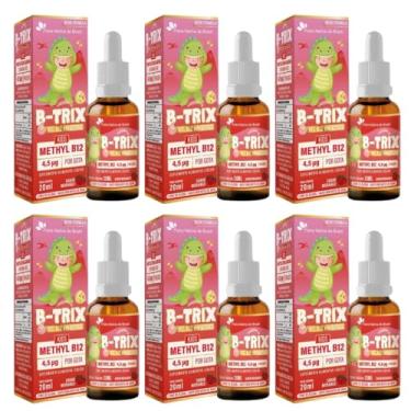 Imagem de Kit Com 6 B-TRIX Vitamina B12 Kids em Gotas 20ml Flora nativa do Brasil