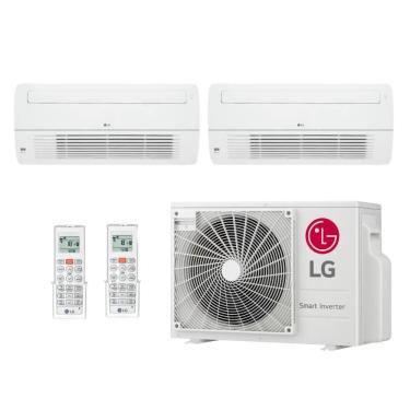 Imagem de Ar Condicionado Multi Split Cassete Inverter  LG 18000 BTUs (9000+12000) Quente/Frio Z2UW18GFB1.AWGZBR11 - 220V