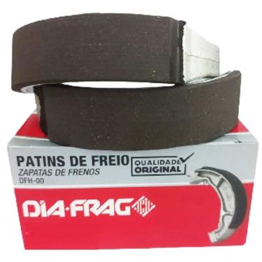 Imagem de Lona Freio Patim Traseiro 0,25 Bros 150-160 Crf 230 Dafra Super 100 Pop 100 biz job 125 NXR 125