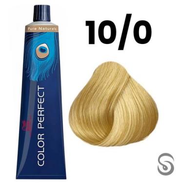 Imagem de Wella Perfect Color 10/0 Louro Claríssimo Pure Naturals 60ml, UNICA