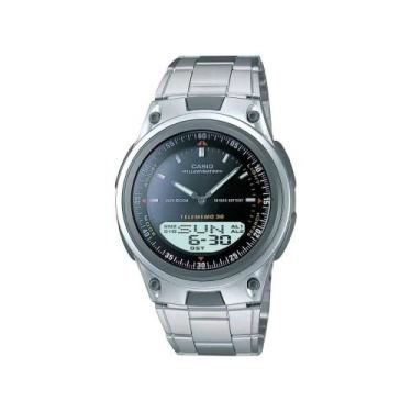 Imagem de Relógio Masculino Casio Anadigi - AW-80D-1AVDF Prata