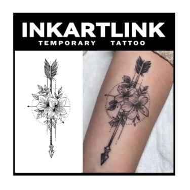 Imagem de INKARTLINK Tattoo Tech, 2 Folhas De Tatuagem Semipermanente Grande, Tatuagens Temporárias Com Design Artístico Para Adultos, Duram 1 A Semanas, À Prova D'Água, Aparência Realista, Sem Adesivo, Refle