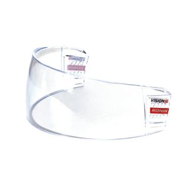 Imagem de Hockeyninja Viseira De Hóquei Ronin X Com Revestimento Antiembaçante E Antirriscos - Ajuste Universal Para Capacete Resistente A Impactos, Ferragens Montagem Premium Incluídas, Certificação Ce (X3)