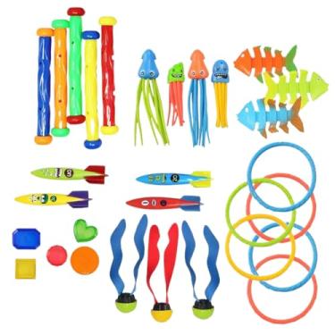 Imagem de Rrlihjgu Brinquedos de Mergulho para Piscina, Conjunto de Jogos de Natação para Crianças, Conjunto Interativo e Multifuncional para Diversão em Família, Jardim e Praia para Crianças de 3 a 12 Anos