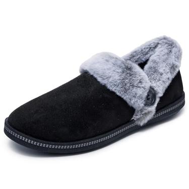 Imagem de Skechers Modern Comfort Women's Pantufa aconchegante para torradas, Preto, 6