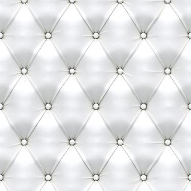 Imagem de Kit 3 Rolos Papel De Parede Adesivo Couro Branco 3,0M