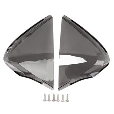 Imagem de Defletor de vento de proteção de perna de motocicleta para PCX 160 2021-2022, acessório defletor de vento de perna, resina durável, cinza esfumaçado, kit de montagem