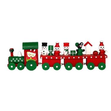 Imagem de Trem De Madeira Enfeite Para Decoração Natalina Trenzinho