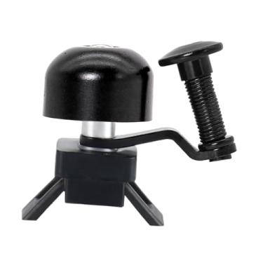Imagem de menolana Anel de guidão de campainha de bicicleta resistente, fácil instalação, acessórios leves para ciclismo, som alto e claro para peças de esportes ao ar, Preto