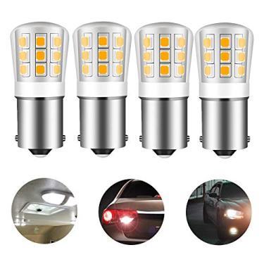 Imagem de 1156 1141 93 12V Baioneta BA15S de baixa tensão para luz de pátio paisagem lâmpada LED de substituição lâmpada LED 2,5W 330lm equivalente lâmpada incandescente S8 35W branco quente 3000K pacote com 4
