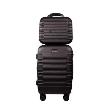 Imagem de Kit Mala De Viagem Bordo 10kg ANAC Frasqueira Média Tripx, Preto2