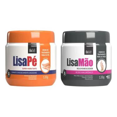 Imagem de Kit Lisa Pé E Mão Cremes Super Hidratante E Rejuvenecedor - Biosoft - 