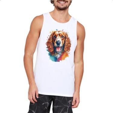 Imagem de Camiseta Regata Cocker spaniel ingles Watercolor Arte - Alearts, EG