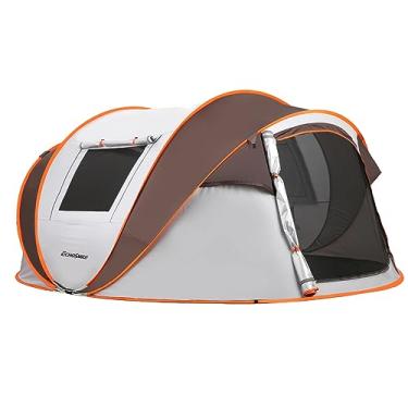 Imagem de EchoSmile Barraca de acampamento pop-up instantânea, 2/4/6 pessoas, barraca de fácil configuração, cúpula resistente à água, portátil com bolsa de transporte