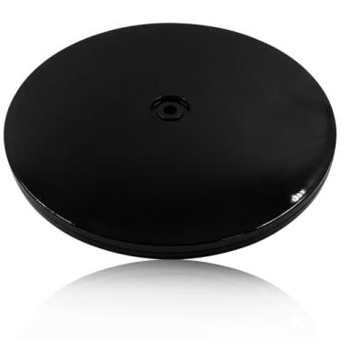 Imagem de Rierdge Pacote Com 1 Prato Giratório Lazy Susan De 8" - Bandeja Giratória Acrílico Preto Rolamentos Esferas Para Bolo, Porta-Tempero E Despensa Cozinha Perfeita Rotação 360°
