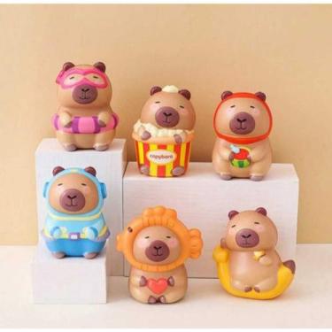 Imagem de Brinquedo Antiestresse Squishy Capivara Fofo Macio Brinquedo de Aperta