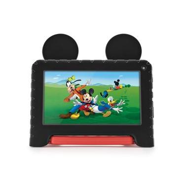 Imagem de Tablet Infantil Mickey Com Controle Parental 4GB RAM + 64GB + 7 Pol + Case + Wi-Fi + Android 13 + Quad Core Multi - NB413 NB413