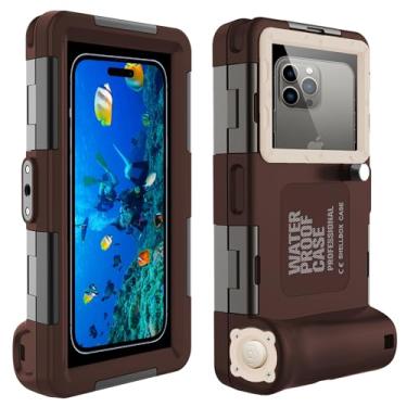 Imagem de Capa de telefone universal para mergulho subaquático [15 m] à prova d'água para mergulho com snorkel, natação, filmagens para telefone nos tamanhos de 4,7 a 17,5 cm iPhone Samsung Series etc.