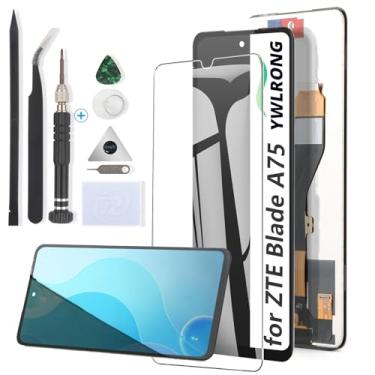 Imagem de YWLRONG Substituição de tela para ZTE Blade A75 4G para Blade A75 4G/Axon V60 Vita/V60 Design/V60 Display Touch Screen Digitalizador Substituição com ferramentas (preto)