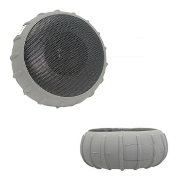 Imagem de Caixa de Som Bluetooth Portátil, 5W RMS, À Prova de Respingos IPX4, com Entrada USB e Cartão TF (Cinza)