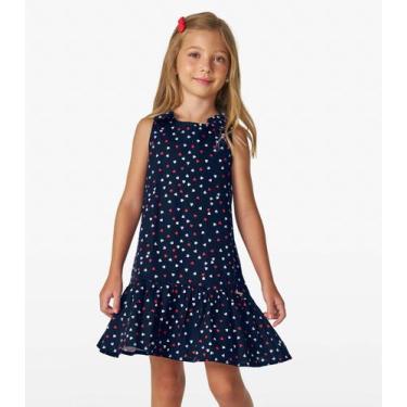Imagem de Vestido Infantil Com Laço Trick Nick Azul, 4, Azul