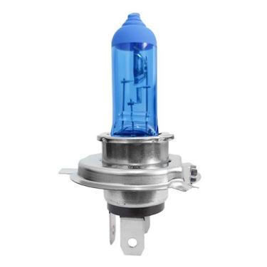 Imagem de Lampada Super Branca H4 60 55W 12V P43t 8500k Farol Automotivo Carro C